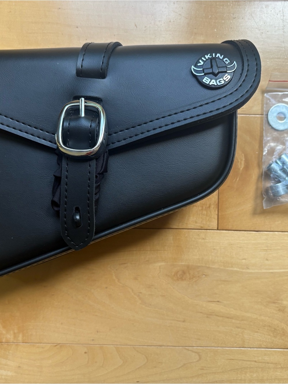 VIKING BAGS | Diablo Plain Leather Motorcycle Saddle Bag | NEW